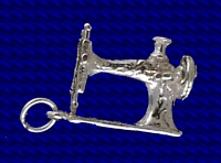 Sterling Silver Sewing Machine charm